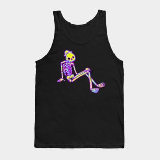 Neon Skeleton Tank Top